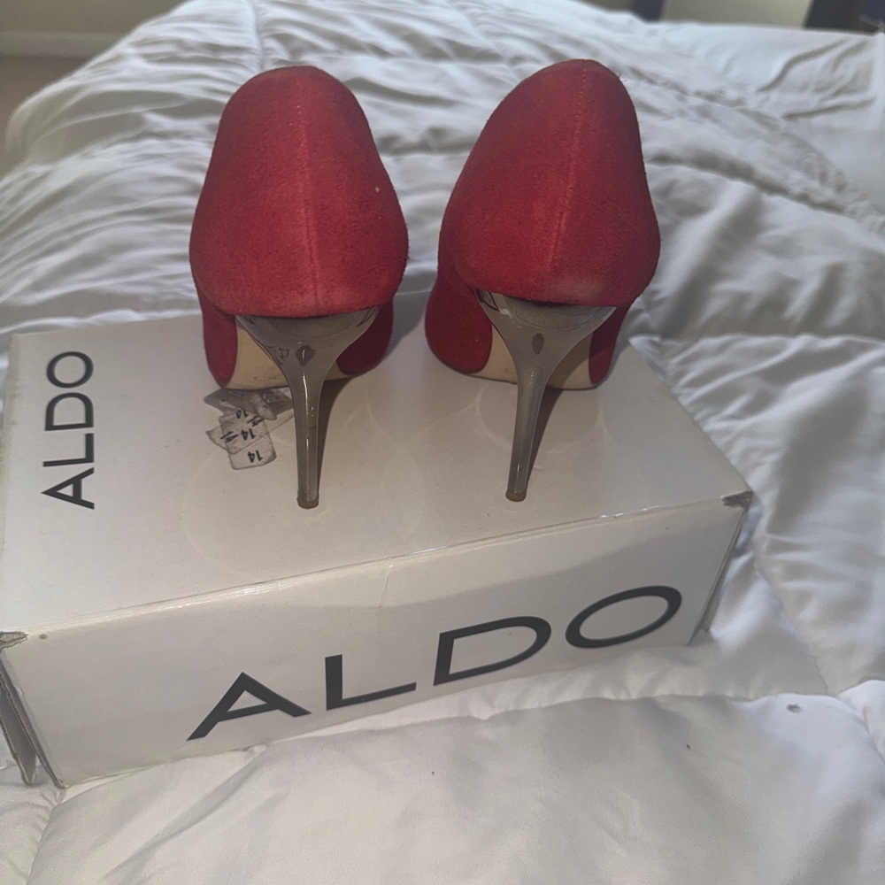Aldo Scarlet Pointed Toe Pumps